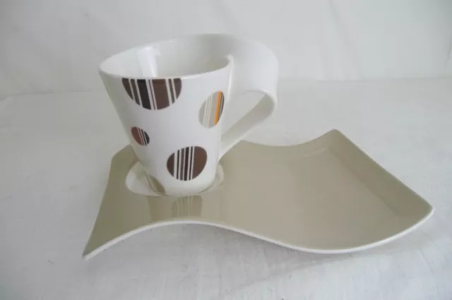 TASSE et SOUS TASSE " VILLEROY et BOCH /NEW WAVE-NEUF