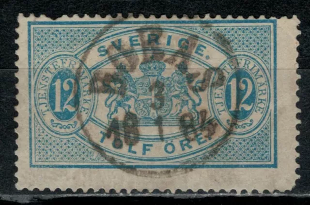 Suecia, Scott O18 en estado usado (CV ~ $22.50)