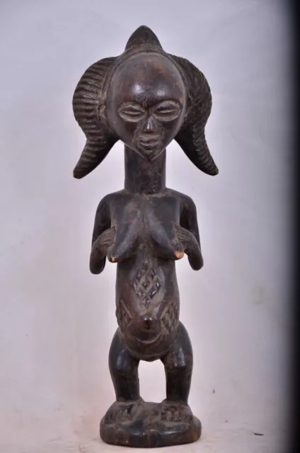 African tribal art, Luba statue from Democratic Republic of congo.