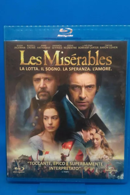 BLU RAY - LES MISERABLES - con HUGH JACKMAN, RUSSELL CROWE e ANNE HATHAWAY