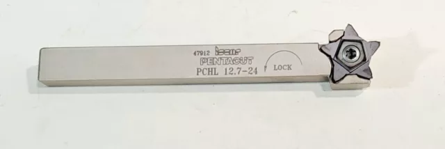 ISCAR Pentacut Lefthand Indexable Grooving Cutoff Toolholder & NEW Groove Insert