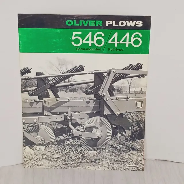 Vintage Oliver farm machinery Plow 546 446 advertising pamphlet