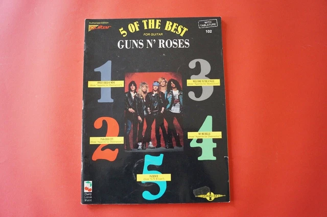 guns-n-roses-5-of-the-best-vol-1-libro-di-canzoni-libro-di-note