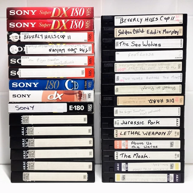 46 BLANK VHS Tapes, Prerecorded Cassettes, 180, 240, Recorded On