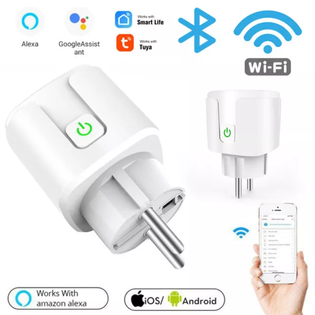 20A 4Pack Smart Steckdose Wifi Socket Tuya Wlan Plug Timer For Alexa Google Home 2