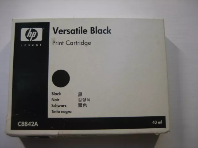 HP C8842A Versátil Black Ink Cartucho Capacidad: 40ml Tinta Original Genuino