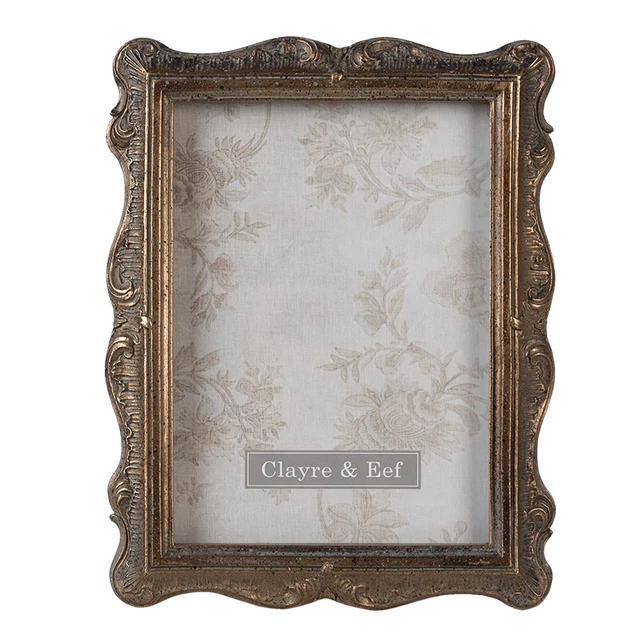 VINTAGE STYLE PHOTO Picture Frame 7"x 5" Ornate Distressed Antique Gold