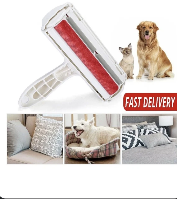 Dog Cat Pet Reusable Hair Lint Remover Fur Roller Sofa Clothes Cleaning-Brush
