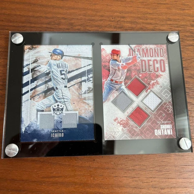 Shohei Ohtani Ichiro Suzuki Jersey Patch 2019 Panini Baseball Card set of 2