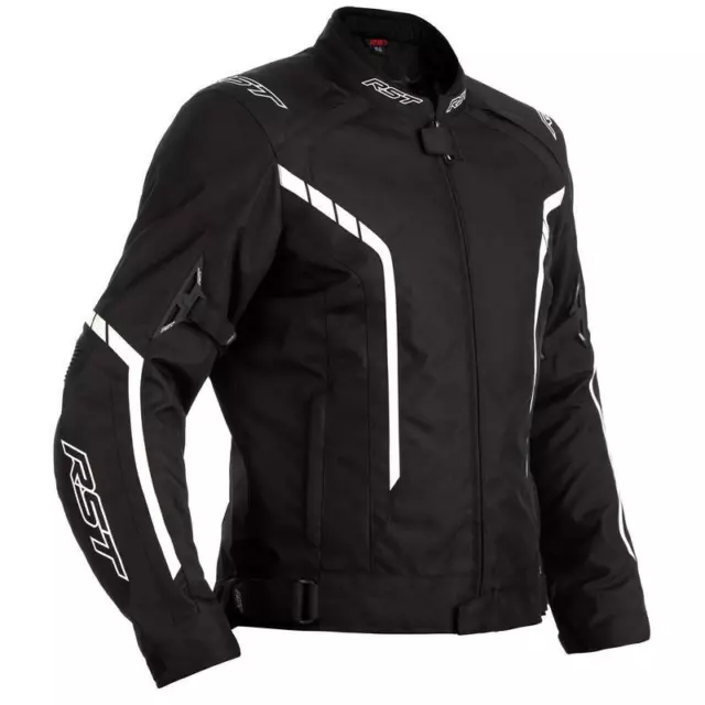 RST Axis CE Sport Waterproof Motorcycle Jacket - Black/White