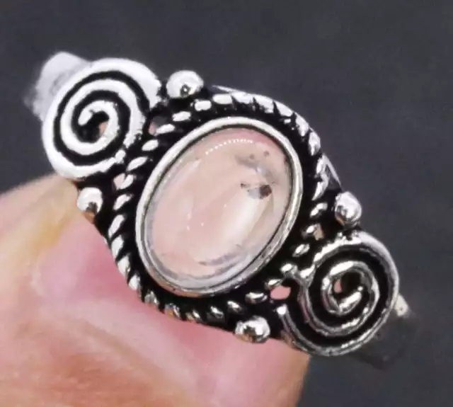 Onyx Art Piece 925 Silver Plated Ring of US Size 7