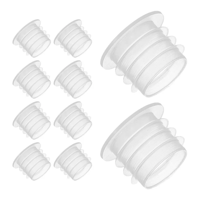 50 Bouchons De Bouteille En Plastique Transparent - Neufs Avec étiquettes, Pour Sel Ou épices