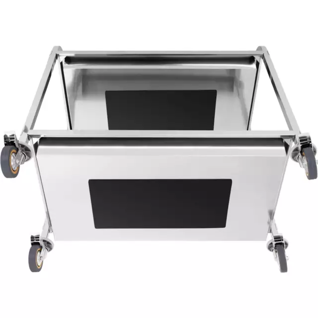 Hotel Catering Serving Trolley Two Shelves 160Kg Capacity Shelf Stainless Steel 2