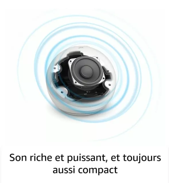 Echo Dot avec horloge (5e génération, modèle 2022) 2
