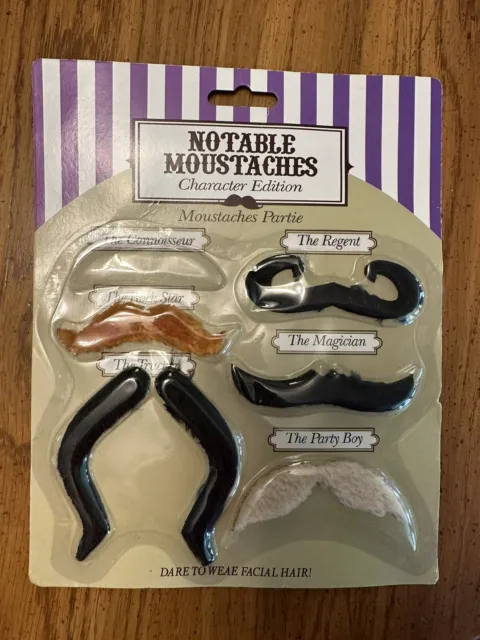 Self-Adhesive Fake Mustache Set (5pcs) - Party Theater Costume Prop Novelty