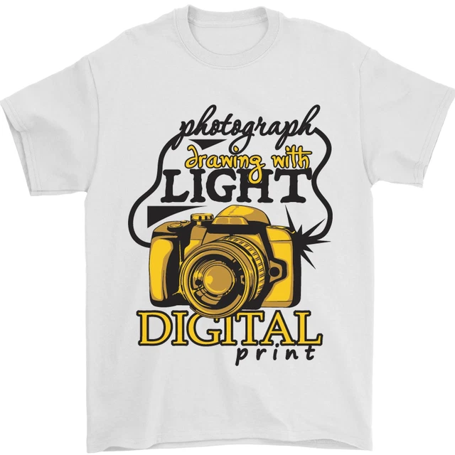 Fotografia Disegno con Luce Fotografo Uomo T-Shirt 100% Cotone