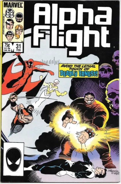 Alpha Flight Comic Book #31 Marvel Comics 1986 FINE+