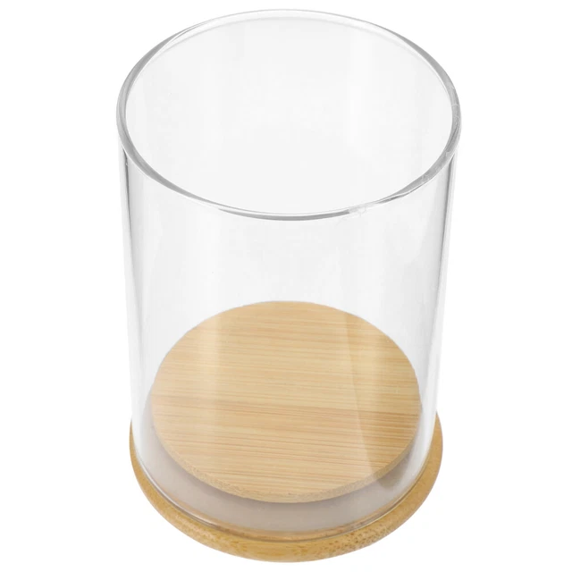 1 Set Clear Candle Tube Cover Clear glass candle chimney Clear Glass Candle Hold