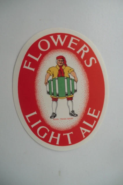 Mint Flowers Light Ale Brewery Beer Bottle Label T5