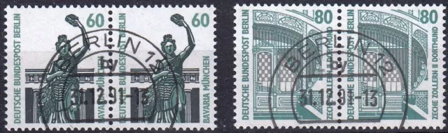 Berlin 1987 SWK  Mi-Nr. 795A-796A Paar Berlin Vollstempel Letzttag 31.12.91