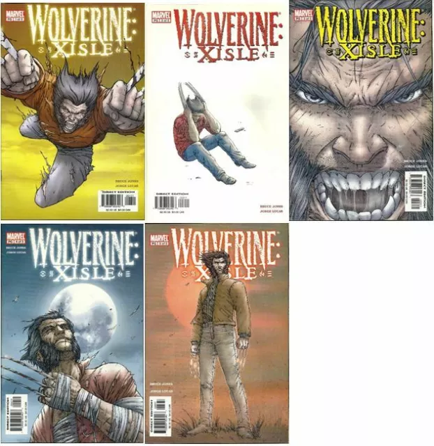 Wolverine Xisle #s 1-5 Complete Limited series Marvel (2003) VF/NM