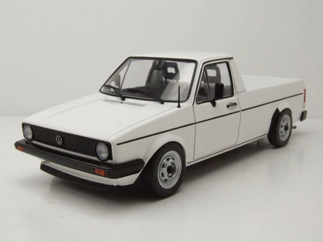 VW Caddy MK1 Pick Up 1982 Modèle de Voiture Blanc 1:18 Solido