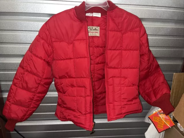 WALLS BLIZZARD PRUF Jacket NEW OLD STOCK Red - Sz Large Made in USA New ...