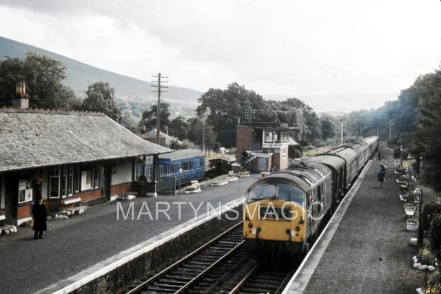 ORIGINAL RAILWAY SLIDE class 21 D6100 @ Spean Bridge ex Glasgow 6am 16 ...