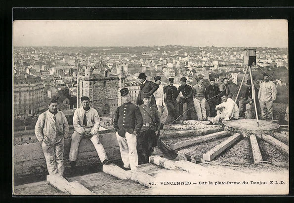 CPA Vincennes, Sur la plate-forme du Donjon
