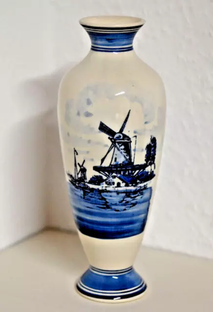 Delft Porzellan Vase FG Delfts Blau Handwerk - 25 cm hoch
