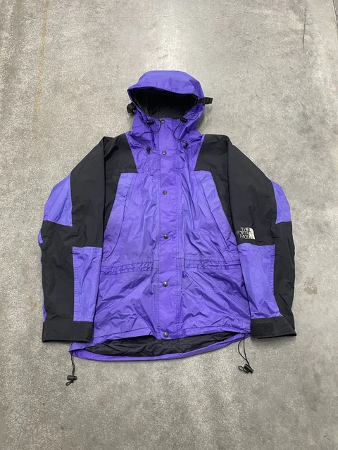 VTG The North Face Goretex Mountain Light Jacket Men M Purple Plum USA Made