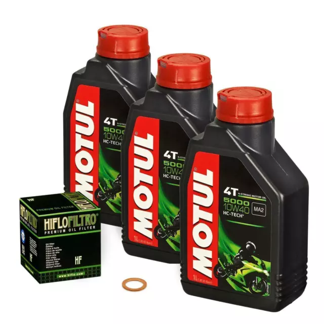 Suzuki DR 800 S Big, 90-99, SR42B SR43B; Motul 10w40 Öl; HiFlo Ölfilter Motoröl