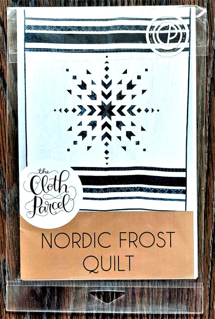Edredón Nordic Frost, patrón de The Cloth Parcel, 64"" x 80", nuevo en paquete