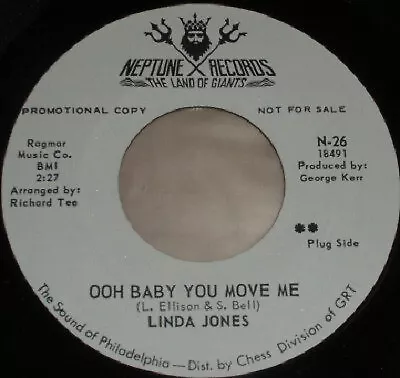 Linda Jones - Ooh Baby You Move Me (7", Promo, Styrene)