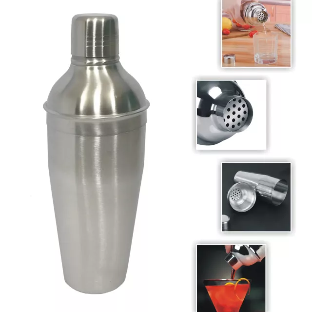 Cocktail Shaker Large Cocktail Making Set With Built in Strainer and Measure