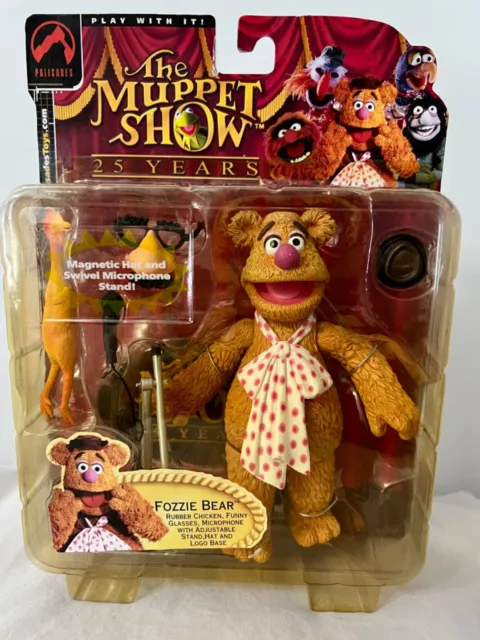 Muppet Show Fozzie Bear 2002 Palisades Toys Series 2 Action Figure NEW Henson