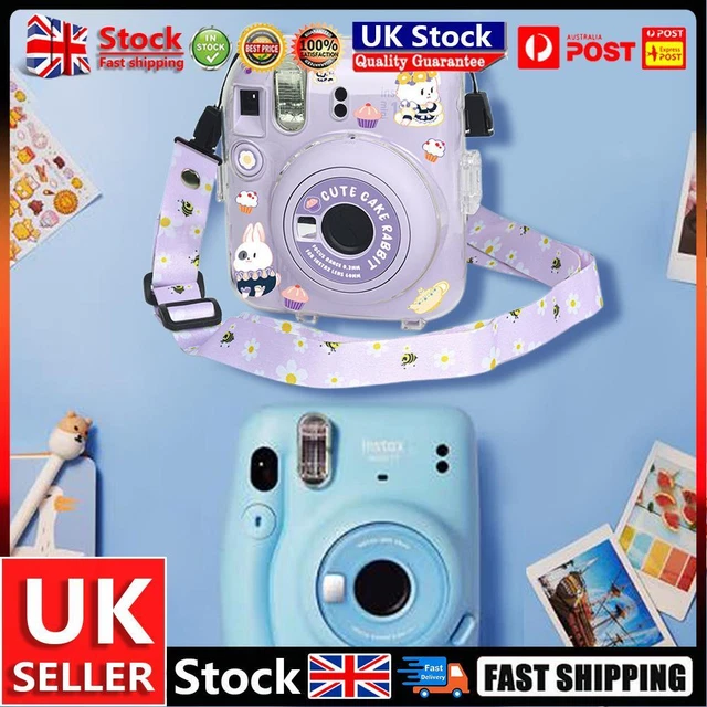 Crystal Camera Bag with Strap Protective Case Bag PC for Fujifilm Instax Mini 12