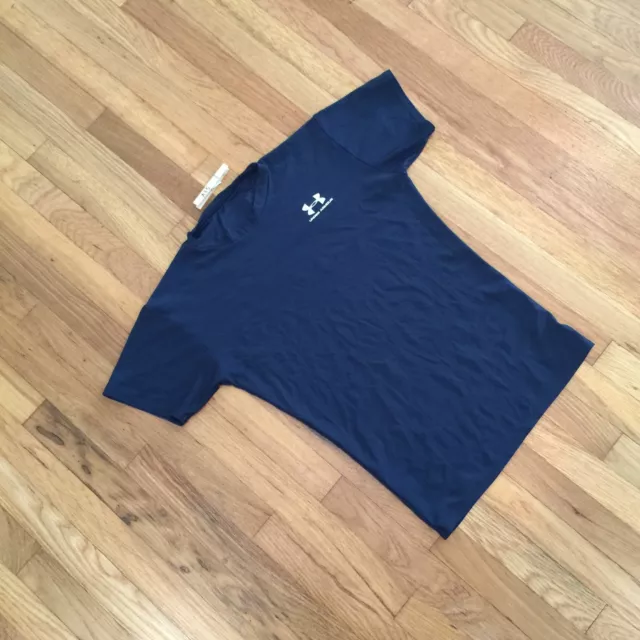 Youth Kids Under Armour Logo Athletic Active Gym Exercise Tee T Shirt Top 1516 3