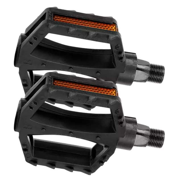 1pair 12/14mm Widened Bicycle Pedals Mountain Bike Road Bicycle Pedals Anti Slip