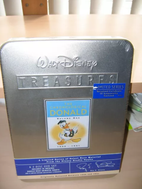 WALT DISNEY TREASURES  THE CHRONOLOGICAL DONALD Duck Vol 1 New factory seald DVD