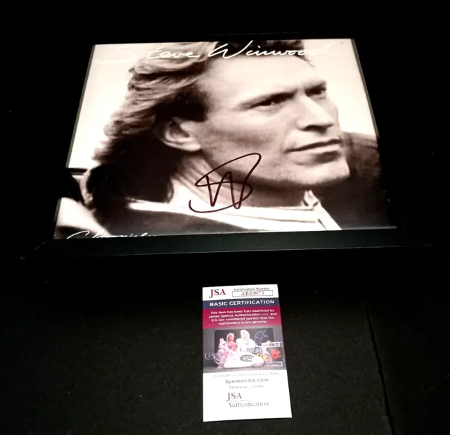 STEVE WINWOOD SIGNED + FRAMED Chronicles Vinyl JSA COA