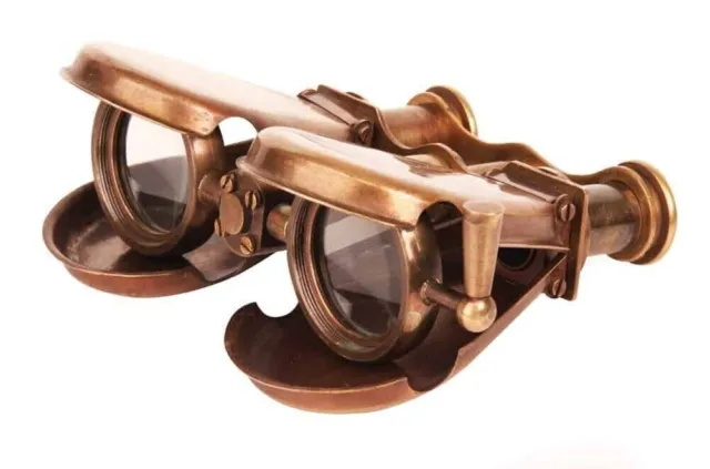 Antikes Messing-Teleskop, historisches Emporium Steampunk-Fernglas mit...