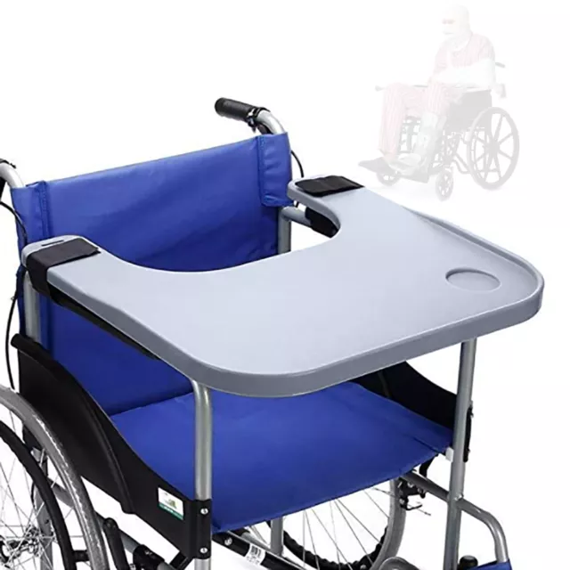 Rollstuhl Tablett Therapietisch Speisetisches Rollstuhltisch Abnehmbar 52*58cm