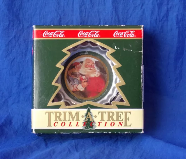 Coca Cola Bottle Cap Christmas Ornament Trim A Tree Collection Vintage 1990 Coke