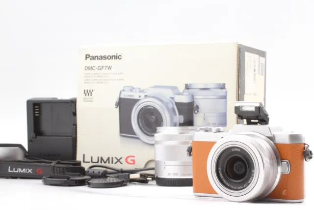 SH:180 [Top MINT in Box] Panasonic Lumix DC-GF7 12-32mm 35-100mm W Lens Kit JPN