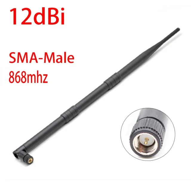 Recommended by Helium 868MHz LoRa LoRaWAN Helium 12dBi SMA Male Aerial Antenna