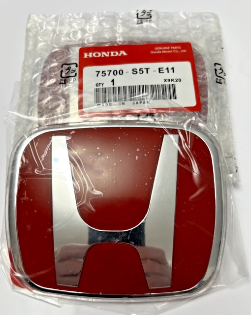 HONDA CIVIC 01-03 EP3 FRONT RED BADGE - GENUINE HONDA main image 1