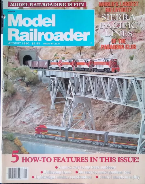 Model Railroader Magazine August 1990 A Quick Way to Lay Track Outdoors