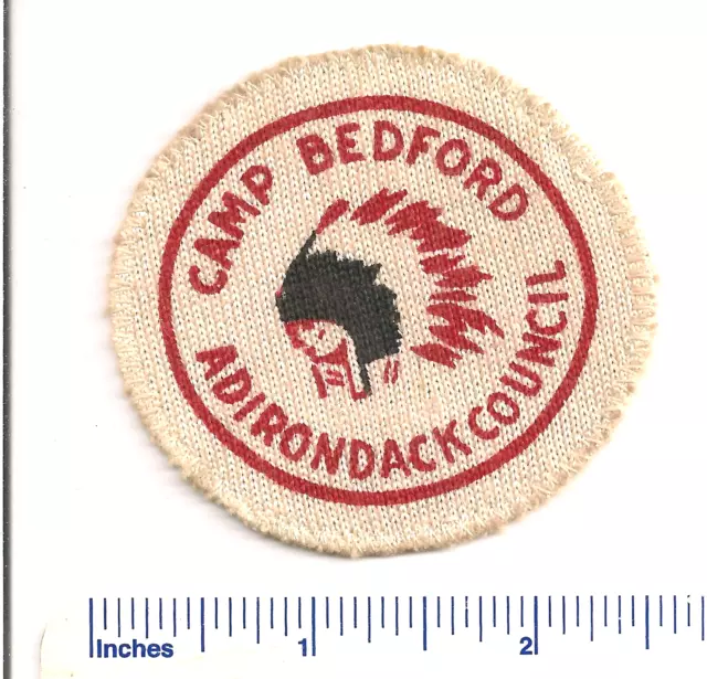 Silkscreened On Twill Cloth   Camp Bedford Camp Patch  New York Bsa