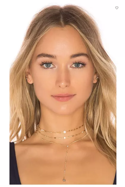 Ettika Forever Star Fall Choker Set in Gold Layered Necklace Celestial TARNISHED